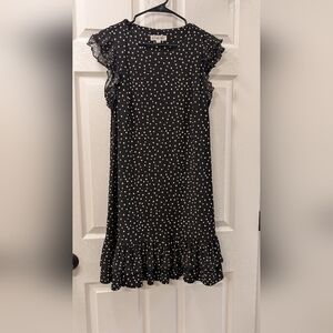 Harper Black and White Polka Dot Kids Dress